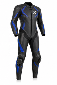 X Professional Racing One-Piece Motorcycle <b>Suit</b> | Black <b>Red</b> Gray Blue | X Logo | OEM ODM Manufacturer | Premium Design Quality | - Product Image 1