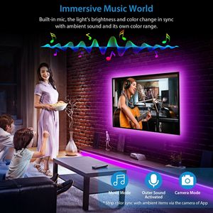 Striscia LED Intelligente WiFi da 5 Metri con 300 LED SMD5050 RGB Cambiacolore, Compatibile con Alexa e Google Assistant, Facile da Sincronizzare - Product Image 6