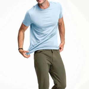 Camiseta de algodón para hombre, manga corta, material de algodón/poliéster, servicio OEM ODM, personalizada - Product Image 3