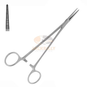 Pince à artères droite Halsted Premium 18,0 cm, manuelle, en acier inoxydable, instrument chirurgical de serrage et d'hémostase, certifiée CE - Product Image 1