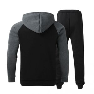 Ensemble de survêtement personnalisé OEM avec logo, veste de survêtement à manches longues et pantalon de jogging pour homme, ensemble de survêtement 2 pièces pour homme - Product Image 2