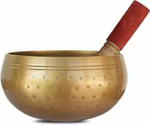 Bol chantant en métal martelé à la main de qualité supérieure pour la méditation, la guérison sonore, le yoga, la relaxation, la pleine conscience et l'utilisation spirituelle - Product Image 5