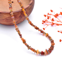 Perles de pierres précieuses d'opale éthiopienne naturelle, brin de 16 pouces, éclats de pierre lisses et simples en forme de pépites pour la fabrication de bijoux