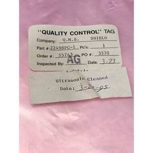 AMAT 0020-22498 SHIELD, COLLIMATOR UPPER 8, 145072 - Equipo y piezas de semiconductores de confianza de Trusted Global Legacy - Product Image 1