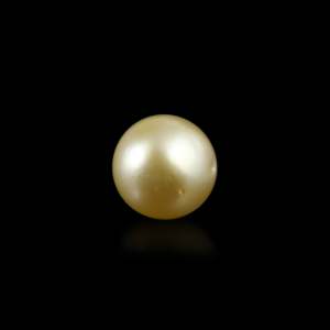 Loose Golden Pearl Gemstone 4.55 Carat 8-9mm Seawater Pearl for Fine Jewelry - Product Image 1