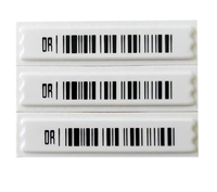Étiquettes antivol Weldon WD0001 AM 58kHz EAS DR pour la prévention des pertes en supermarché, autocollants souples en plastique adhésifs