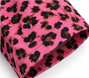 Camiseta de Hombre con Estampado de Leopardo Rosa, Cuello Redondo, Manga Corta, Estilo Urbano, Ropa Deportiva - Product Image 5