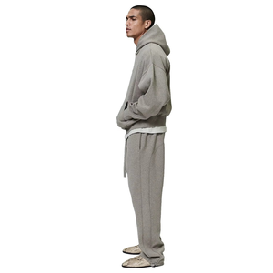 Ensemble de survêtements unisexes en molleton technique pour hommes, coupe ample, personnalisable, haute qualité, par le fabricant - Product Image 4