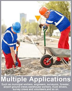 Camisa de Seguridad de Alta Visibilidad, Impermeable, de Dos Tonos, Manga Larga, 100% Poliéster, Reflectante, Superventas - Product Image 4