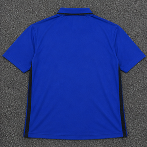เสื้อเจอร์ซีย์สีน้ำเงิน ระบายอากาศได้ดี แขนสั้น สำหรับใส่เป็นเสื้อเชิ้ต สีพื้น สวมใส่สบาย ดีไซน์ปกเสื้อ - Product Image 2