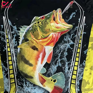 Ropa de Pesca con Diseño Personalizado, Camisetas de Manga Larga con Estampado por Sublimación, Secado Rápido, Absorción de Humedad, Camisas de Pesca - Product Image 5