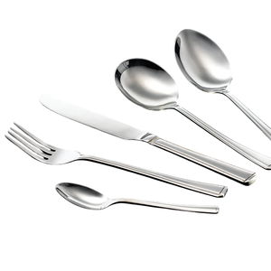 Juego de Cubiertos de Acero Inoxidable, Modernos y Pulidos, con Cuchillo, Tenedor y Cucharas para Uso en el Hogar, Restaurantes y Hoteles - Product Image 5