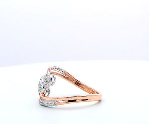 Bague en diamant rond de 1,5 carat cultivé en laboratoire, certifiée IGI, or rose 14 carats, style ethnique, pour fiançailles et mariage, bijoux fins, vente en gros - Product Image 4