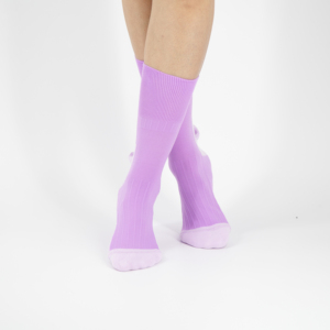 Chaussettes décontractées en nylon pour femmes, antibactériennes, respirantes, absorbant la transpiration, longueur genou, pour diabétiques, pour le sport et l'usage quotidien, couleur unie - Product Image 6