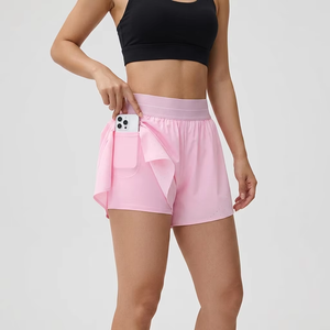 Jupe plissée personnalisée pour femme, taille haute, 2 en 1, sportive, pour la course à pied, le tennis, le paddle, le golf, le pickleball, avec poche - Product Image 5