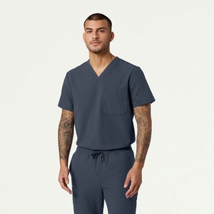 Uniforme Médico Unisex Transpirable y Ecológico Pentax, Estilo Jogging, Pantalones Rectos Grises, 100% Algodón - Product Image 5