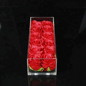 Boîte de rangement de fleurs en acrylique transparent de luxe prix usine 2025 pour arrangements floraux créatifs et cadeaux - Product Image 2
