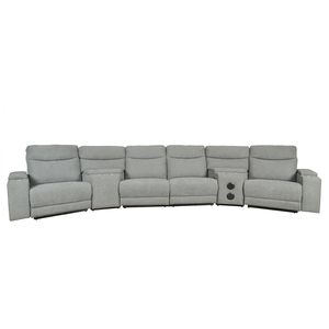 Nuevo Sofá Seccional de Cuero de Alta Calidad con Sillones Reclinables, Directo del Fabricante - Product Image 1