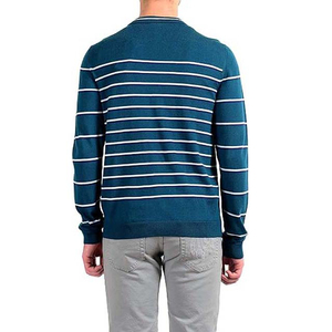 Suéter de punto para hombre, informal, de manga larga, transpirable, con forro de lana bordado, de alta calidad, para actividades al aire libre, otoño e invierno - Product Image 3