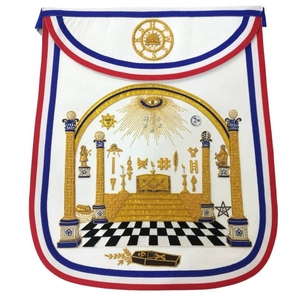 Tablier de Maître Maçon Maçonnique Premium George Washington, Regalia de Franc-Maçonnerie pour Loge Bleue, Broderie Personnalisée, Fournisseurs d'Usine en Gros - Product Image 1