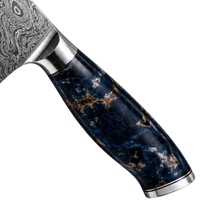 Cuchillo de Chef Damasco Hecho a Mano al por Mayor, Cuchillería de Cocina Premium, Cuchillo Profesional para Cortar y Picar con Detalles Decorativos - Product Image 4