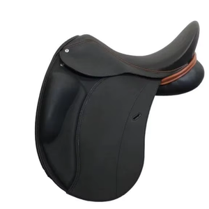 Selle de course pour chevaux en cuir véritable d'origine anglaise, selle de saut, équipement d'équitation de qualité supérieure, équipement équestre durable - Product Image 3