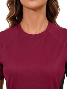Custom Factory <b>Women</b> Skinny Polyester Breathable Rashguard long & short Sleeve Compression Training tops Breathable <b>Rash</b> <b>Guard</b> - Product Image 5