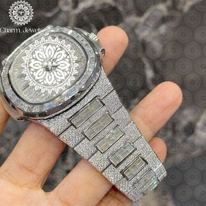 Reloj de Moda de Lujo Charm Jewells, Caja Cuadrada, Correa de Acero Inoxidable, Movimiento de Cuarzo Analógico, Esfera de 38 mm, Cristal de Zafiro - Product Image 2