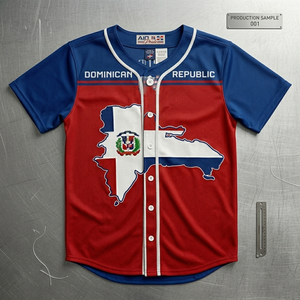 Nueva Camiseta de Béisbol Personalizable Unisex con la Bandera de la República Dominicana para Hombre, Ropa Deportiva - Product Image 3