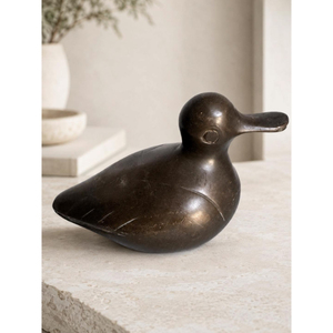Presse-papiers en fonte noire en forme d'oiseau, sculpture animale en métal, ornement décoratif de table pour la maison - Product Image 5