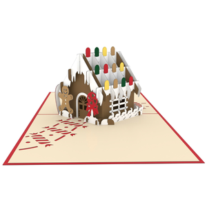Christmas House 3D Pop Up Card Customize Greeting Card <b>Paper</b> Craft Christmas cards <b>Handmade</b> Greeting Cards Pop Up Cards 3D Pape - Product Image 4