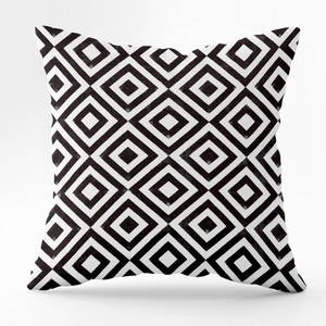 Funda de Almohada Moderna con Diseño Geométrico a Cuadros Blancos y Negros, Elegante Funda de Cojín con Patrón Nórdico, Decoración para el Hogar, Sofá, Dormitorio, Sala de Estar - Product Image 4