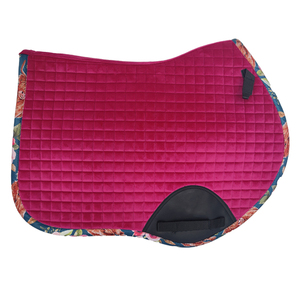 BRAND ZONE1995 - Silla de Montar Clásica Personalizada de Algodón Satinado con Forro de Malla, Duradera y Cómoda para Montar a Caballo y Saltar - Product Image 1