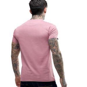 T-shirt confortable 100 % polyester coton, col rond, couleur unie, avec logo personnalisé, coupe ajustée, idéal pour l'été - Product Image 6