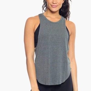 Camiseta sin Mangas Casual de Verano para Mujer, Talla Grande, Color Sólido, Ajuste Regular, Tejida, para Entrenamiento Deportivo y Yoga - Product Image 1
