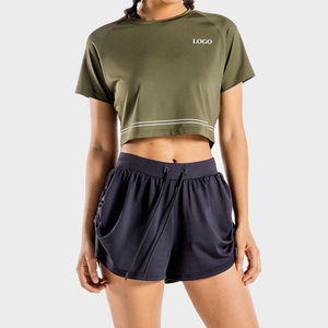 T-shirt élégant à col rond pour femme, idéal pour les acheteurs en gros – Prix direct usine, séchage rapide, évacuation de l'humidité, toucher doux et agréable, style classique - Product Image 1