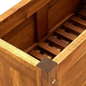 Jardinera Elevada Compacta y Duradera de Madera de Acacia Marrón con Acabado en Aceite, Artículos de Jardinería - Product Image 6