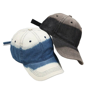 Gorra de Béisbol con Bloques de Color, Negra y Gris, Tela de Sarga, Poliéster/Algodón, Ajustable, Unisex, Estilo Casual, 6 Paneles, Cuatro Estaciones, con Botón - Product Image 3