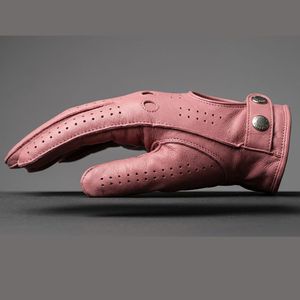 ถุงมือขับรถหนังแท้ ถุงมือขับรถหนังวัวคุณภาพสูง ถุงมือทำงานสำหรับฤดูหนาว ถุงมือขับรถสำหรับใช้งานกลางแจ้งทุกวัน - Product Image 4