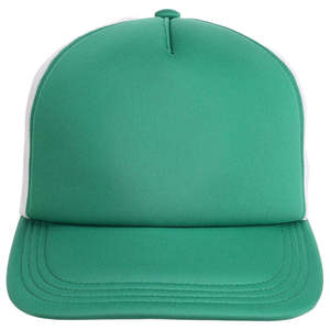 Wholesale Custom Logo Blank 5 Panel Foam Mesh Trucker Two Tone Performance Hip Hop <b>Hat</b> Mesh Back Adjustable Cap Outdoor Sports - Product Image 1