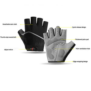 Gants de cyclisme pour sports de plein air fabriqués au Pakistan, prix bas, haute qualité, design personnalisé, respirants, compatibles avec les écrans tactiles - Product Image 4