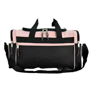 Bolsa Deportiva de Poliéster Rosa y Negra, 30-40L, Cierre de Cremallera, Estilo Casual, Gran Capacidad, Unisex, para Fitness y Viajes - Product Image 4