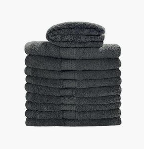 Serviette de Visage en Coton Gris Tricoté de Luxe pour Soins du Visage, Douce, Séchage Rapide, pour Cheveux et Utilisation en Spa/Salle de Bain - Product Image 1