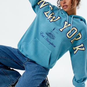 Vente en gros à bas prix, nouvelle mode streetwear, sweat à capuche pour femmes, écologique, 100% coton, léger, sweat à capuche élégant pour femmes - Product Image 3