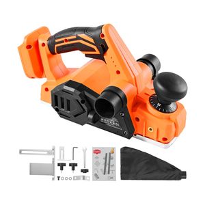 Raboteuse à bois sans fil 220V avec moteur sans balais, largeur de coupe de 3 1/4 pouces, 15000 tr/min, raboteuse électrique à main, profondeur de coupe réglable - Product Image 1