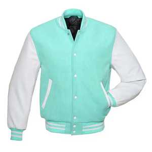 Wholesale 2025 OEM Best Quality Fashionable Men's Varsity Jackets High Quality Breathable Custom Street Wear Stand Collar Front - Product Image 5