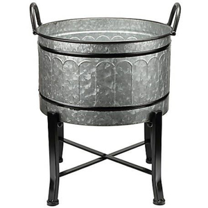 Support de plante en métal galvanisé avec porte-pot en fer haut pour plantes, idéal pour l'intérieur, l'extérieur, le jardin, le balcon, la décoration du salon - Product Image 5