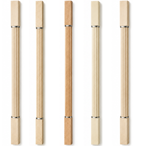 EFS NRB0134 Balaustre de Madera Cuadrado Acanalado, Construcción Sólida para Barandillas de Escaleras, Diseño Tradicional, Fácil Instalación, Vietnam Wall - Product Image 1