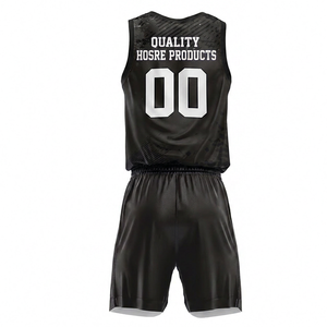 Uniformes de basket-ball pour hommes personnalisés de haute qualité en vente, imprimés par sublimation, vêtements de sport grande taille, logo personnalisé, polyester - Product Image 2