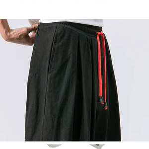 Nuevos Pantalones Harem Extra Grandes y Ligeros para Hombre, Estilo Chino, 100% Algodón Canvas, Transpirables, Ecológicos, Bordados, Vintage - Product Image 5